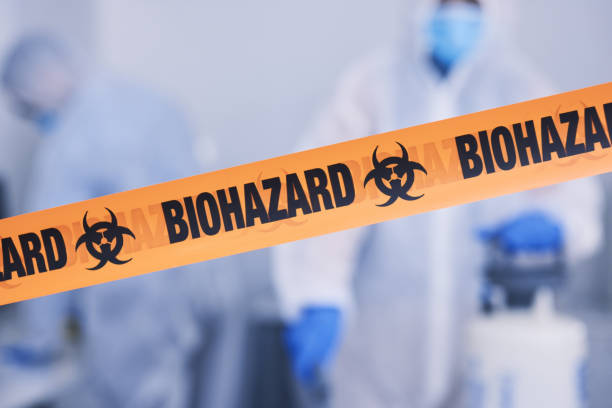 Professional Biohazard Cleanup technician working in Huntsville, MO